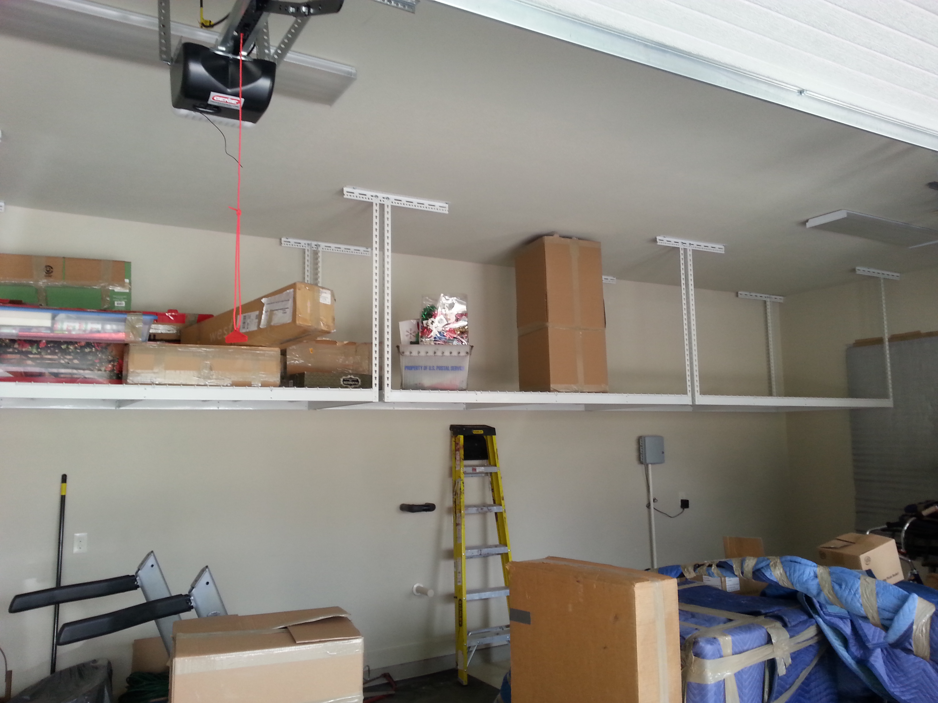 Saferacks Overhead Garage Storage Combo Kit Two 4 Ft X 8 Ft Racks